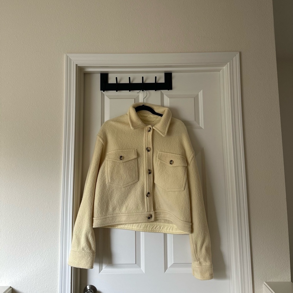 Wilfred Free — Wool Jacket in Butter Yellow.